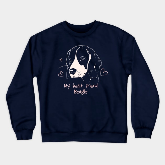 Funny gifts for dog beagle lovers Crewneck Sweatshirt by Catdog